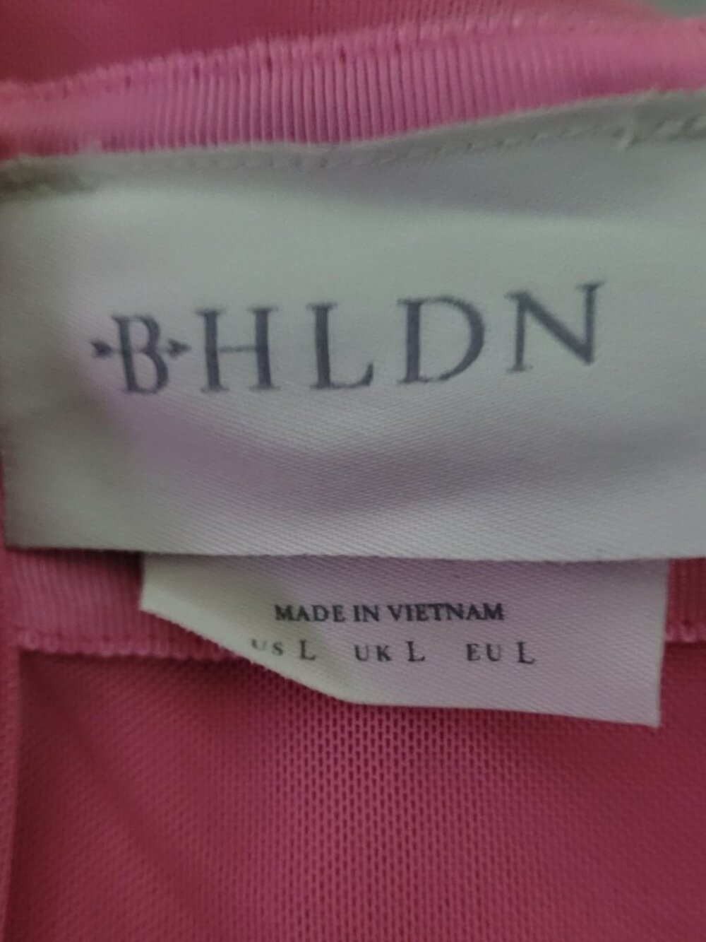 NEW BHLDN Jemma Scoop-Neck Corset Fit & Flare Maxi Dress Pink Large - Picture 5 of 5